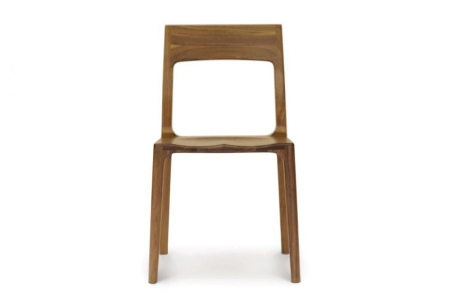 Lisse Side Chair by Copeland Furniture, showing front view of lisse side chair.