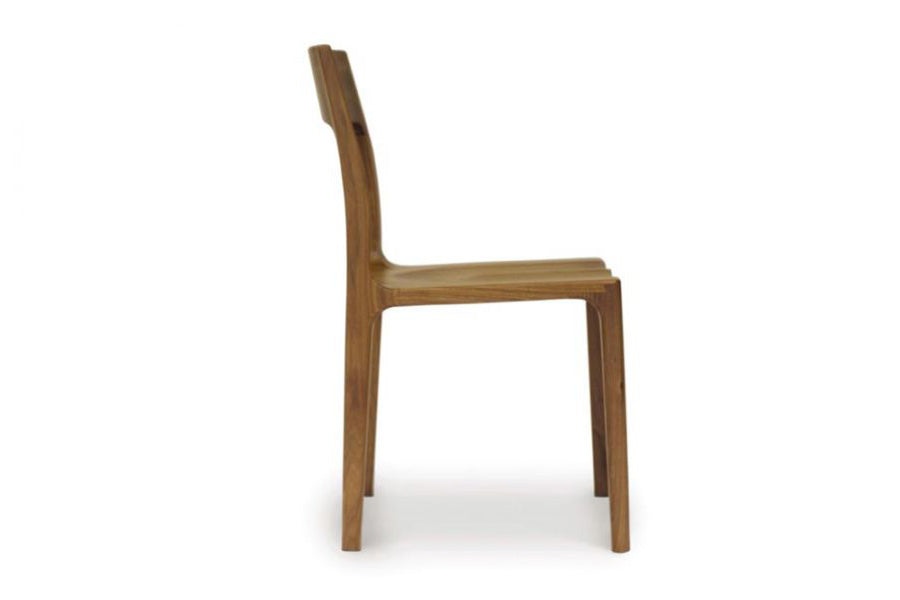 Lisse Side Chair by Copeland Furniture, showing side view of lisse side chair.