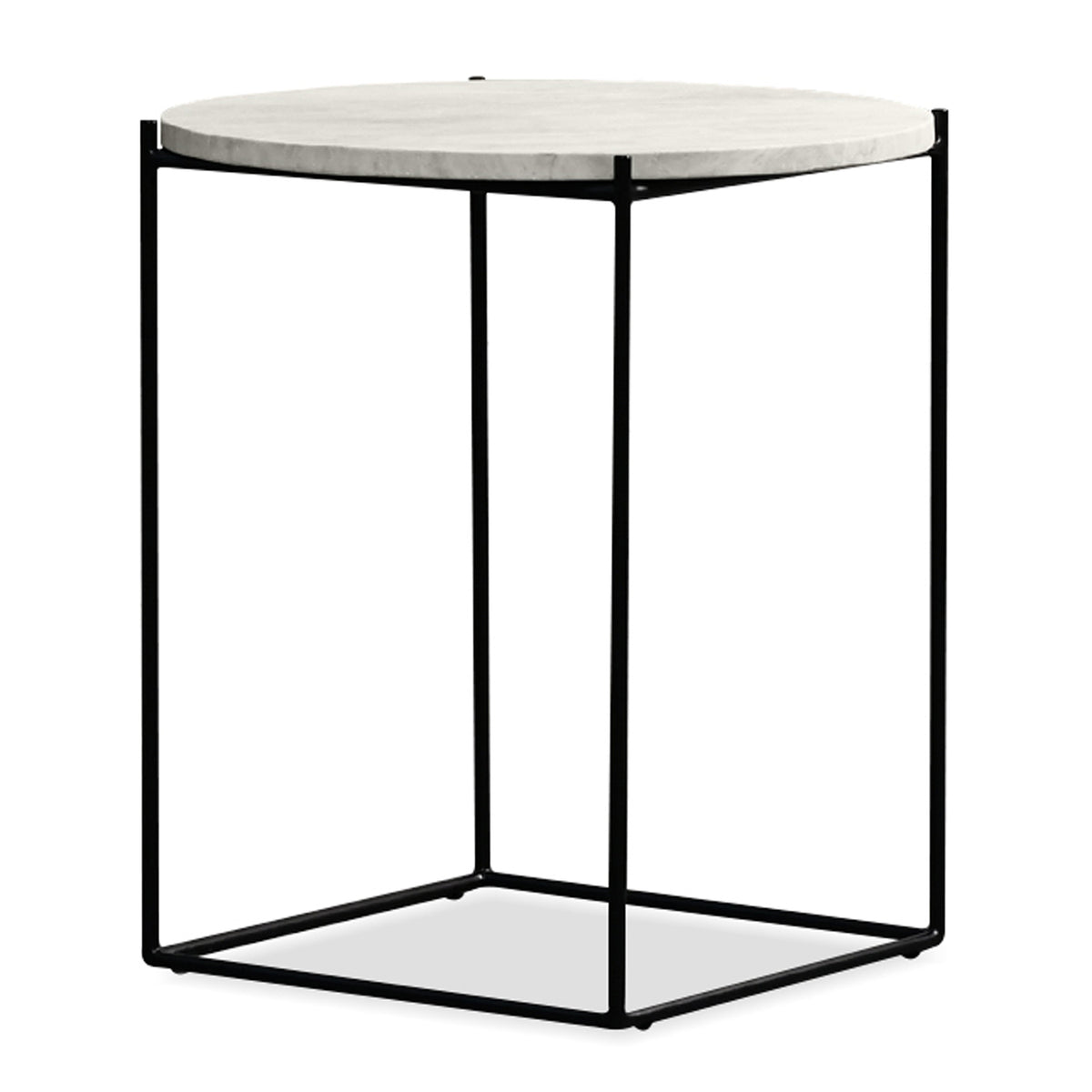 Lola End Table by Mobital, showing front view of lola end table.