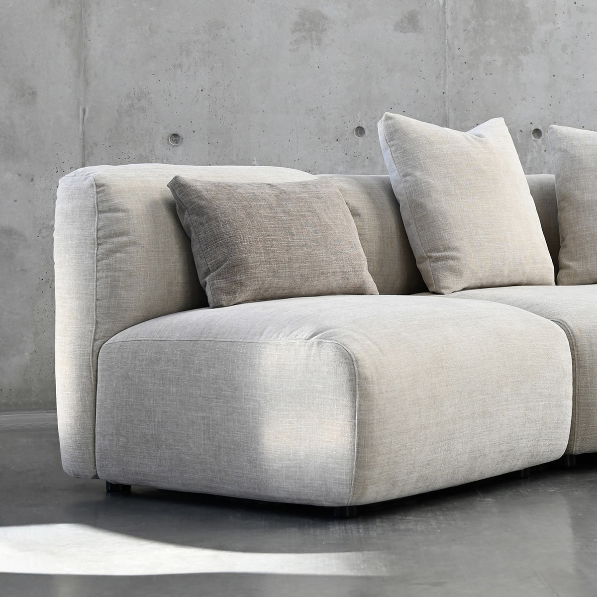 Maarten Sectional Sofa by Mobital, showing closeup view of maarten sectional sofa.