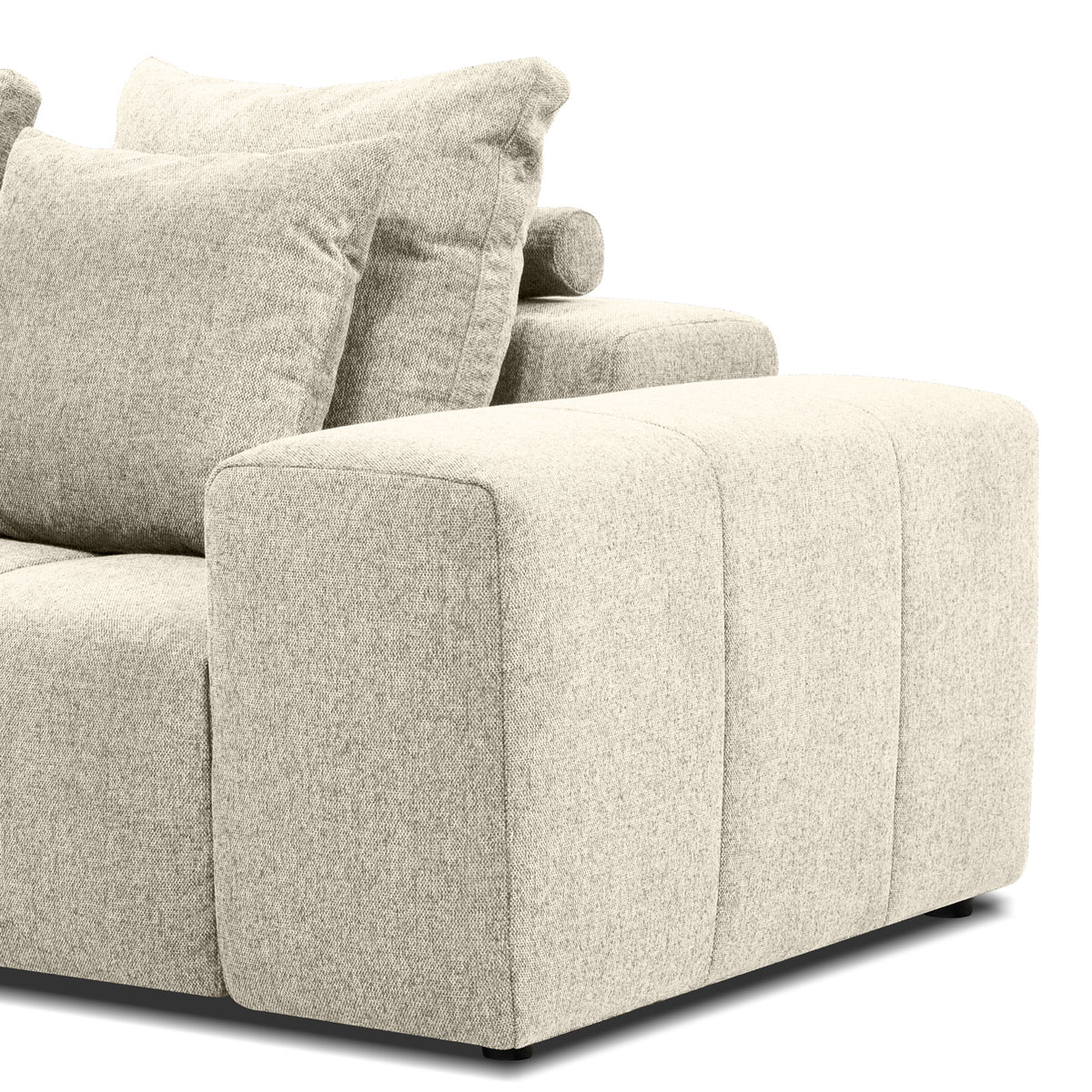 Mallow Sectional Sofa by Mobital, showing closeup view of mallow sectional sofa.