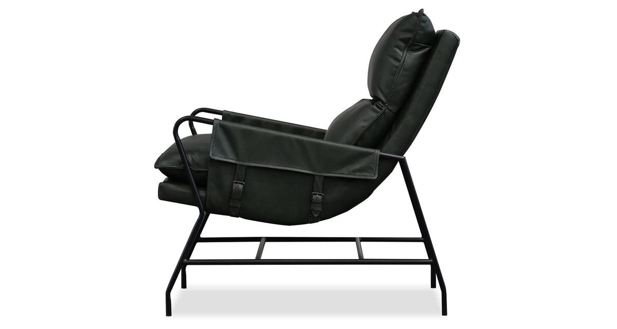 Meier Lounge Chair by Mobital, showing front view of meier lounge chair.