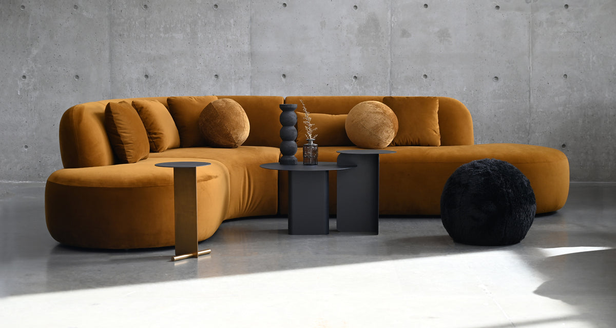 Mochi Ottoman by Mobital, showing mochi ottoman in live shot.