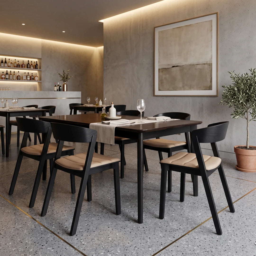 Cresta Stacking Chair Upholstered by NUANS