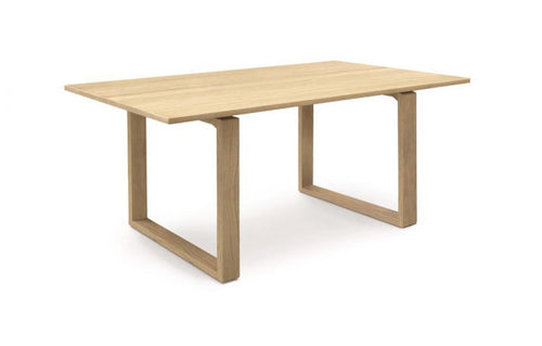 Iso Fixed Top Table by Copeland Furniture - Natural Oak.