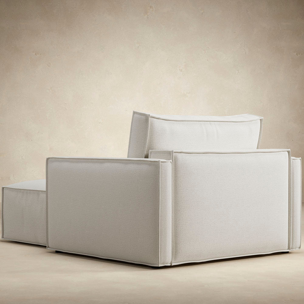 Newilla Lounger Chair with Slim Arms by Innovation, showing back view of newilla lounger chair with slim arms.
