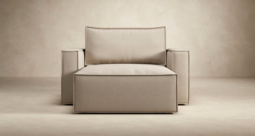 Newilla Lounger Chair with Standard Arms by Innovation, showing front view of newilla lounger chair with standard arms.