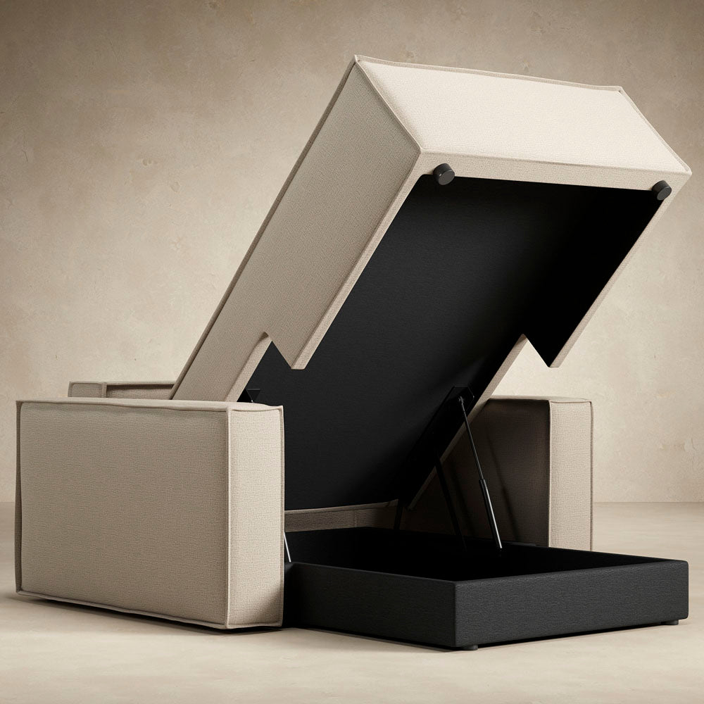Newilla Lounger Chair with Standard Arms by Innovation, showing open view of newilla lounger chair with standard arms.