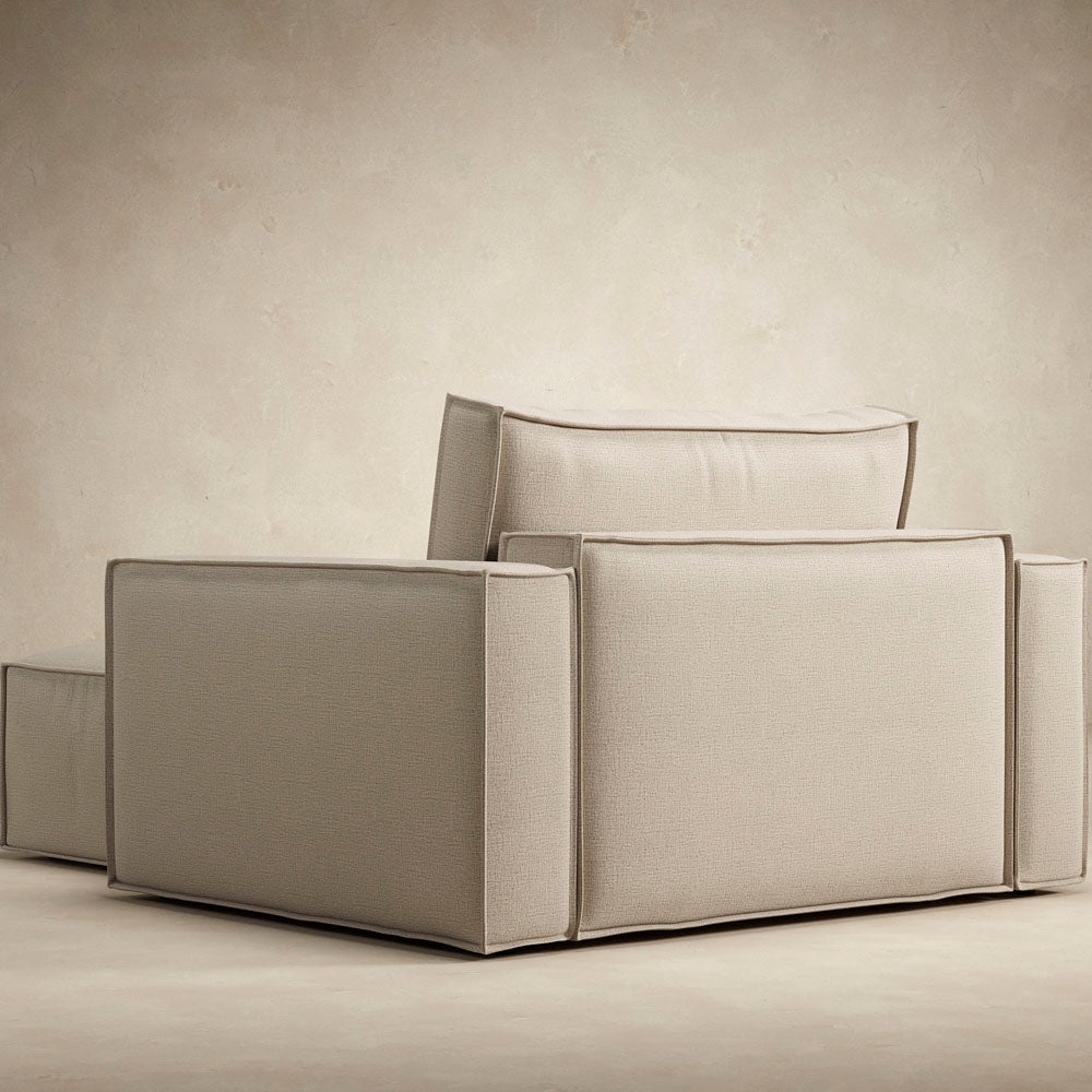 Newilla Lounger Chair with Standard Arms by Innovation, showing back view of newilla lounger chair with standard arms.