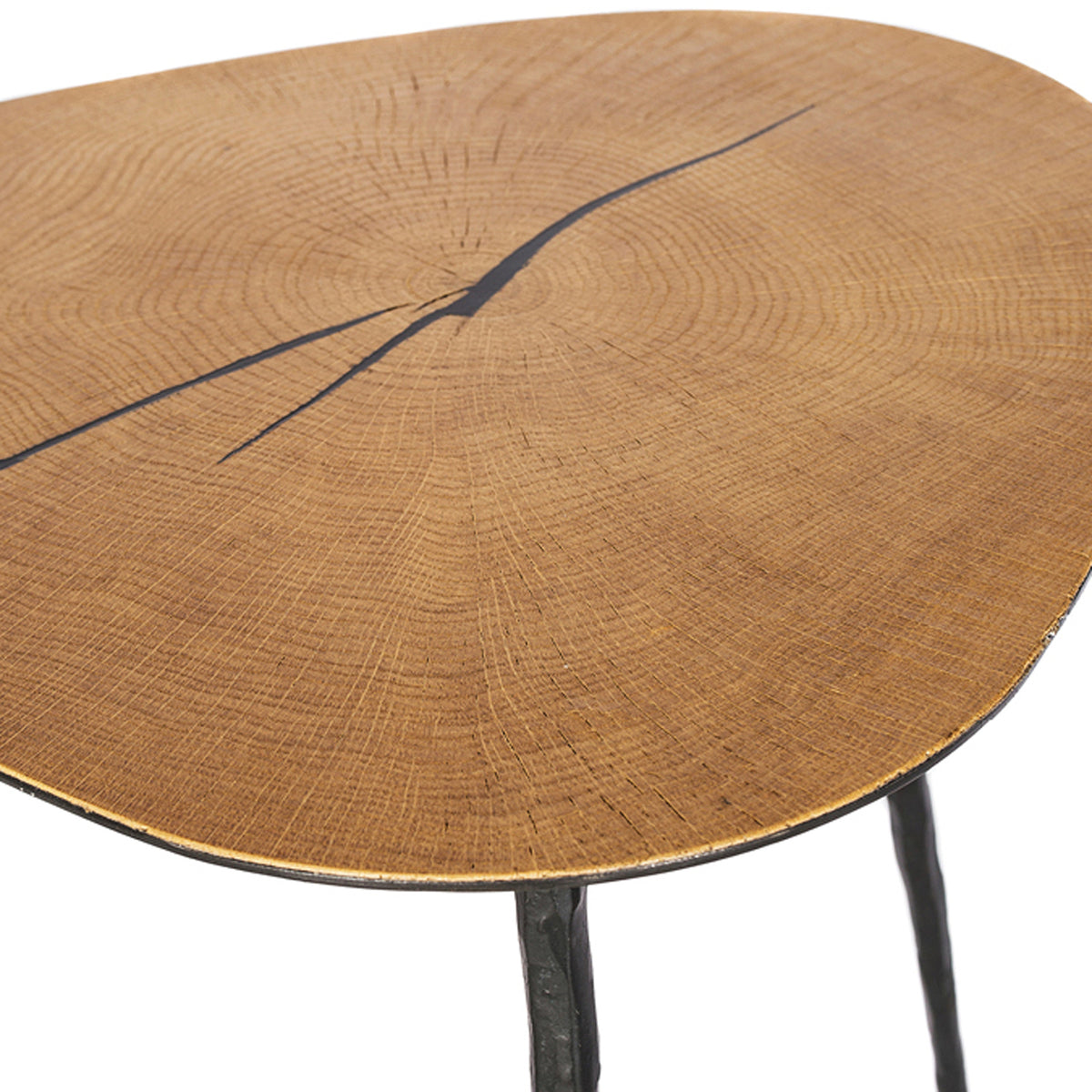 Oakley End Table by Mobital, showing closeup view of oakley end table.