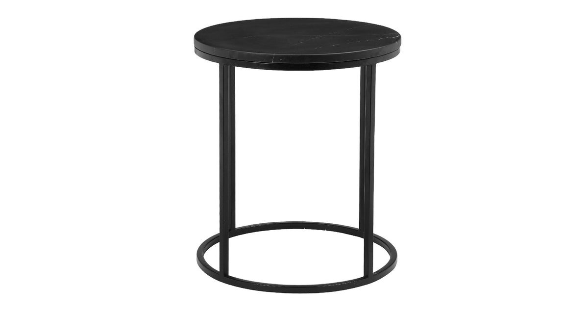 Onix End Table by Mobital, showing front view of onix end table.