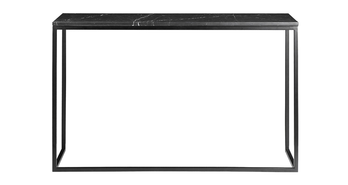 Onix Sofa Table by Mobital, showing front view of onix sofa table.