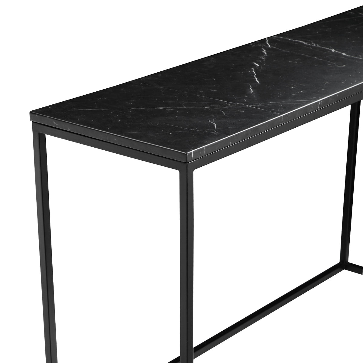 Onix Sofa Table by Mobital, showing closeup view of onix sofa table.