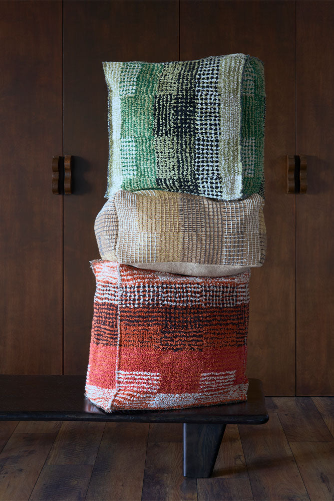 Reversible City Pouf by Lorena Canals