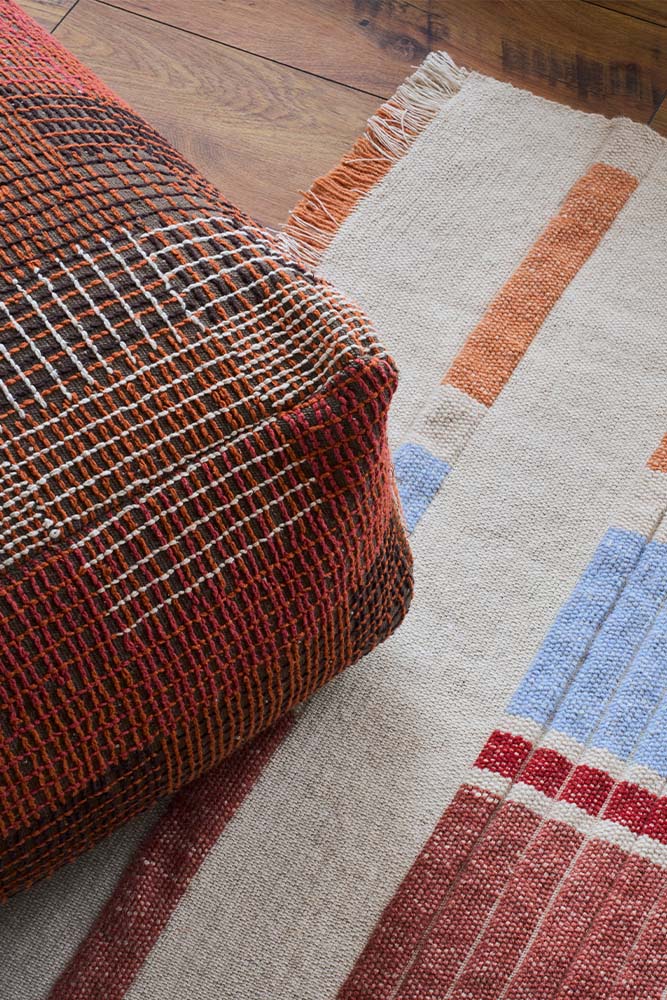 Reversible City Pouf by Lorena Canals