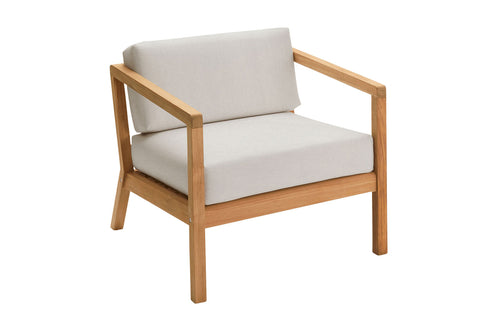 Virkelyst Chair by Skagerak - Papyrus Textile Cushion.