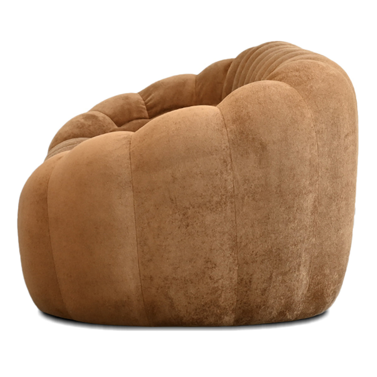 Puffin 3 Seater Sofa by Mobital, showing side view of puffin 3 seater sofa.