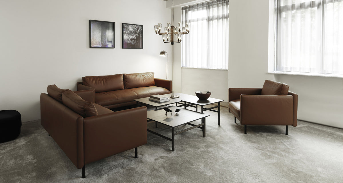 Rar Armchair by Normann Copenhagen, showing rar armchair in live shot.