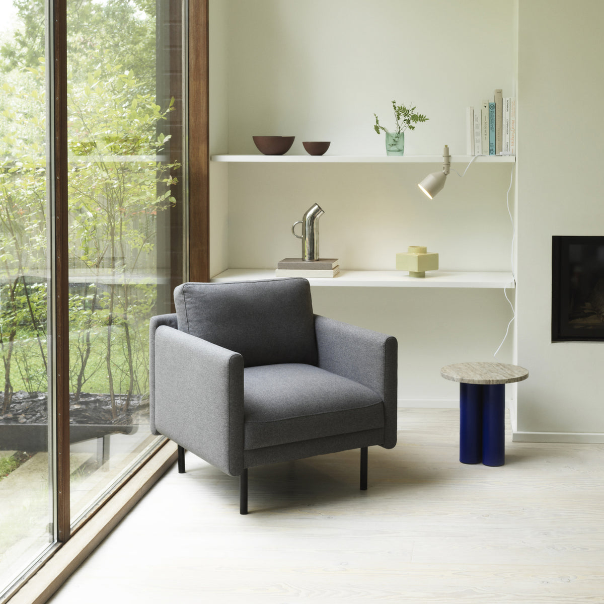Rar Armchair by Normann Copenhagen, showing rar armchair in live shot.