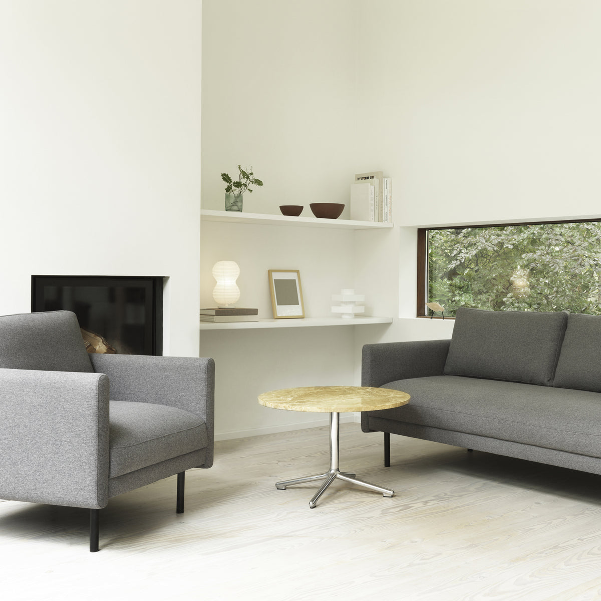 Rar Armchair by Normann Copenhagen, showing rar armchair in live shot.