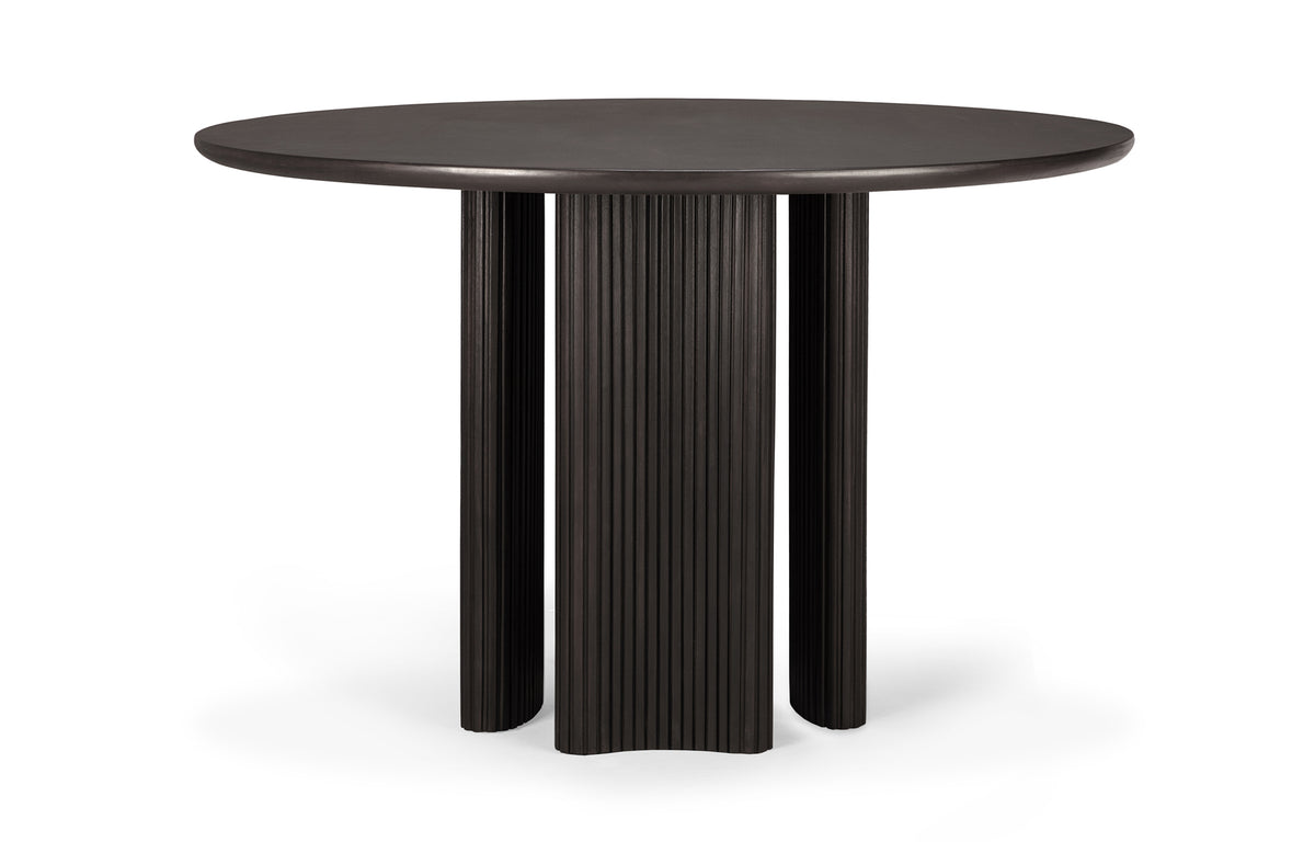 Roller Max Dining Table by Ethnicraft - Mahogany Dark Brown.