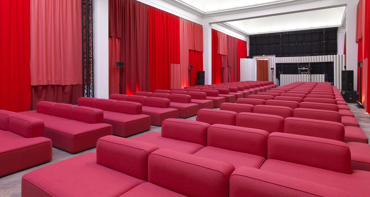 Rope Modular Sofa 310 Wide Center by Normann Copenhagen, showing rope modular sofa 310 wide centerin live shot.