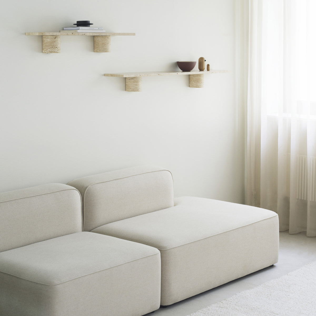 Rope Modular Sofa 310 Wide Center by Normann Copenhagen, showing rope modular sofa 310 wide centerin live shot.