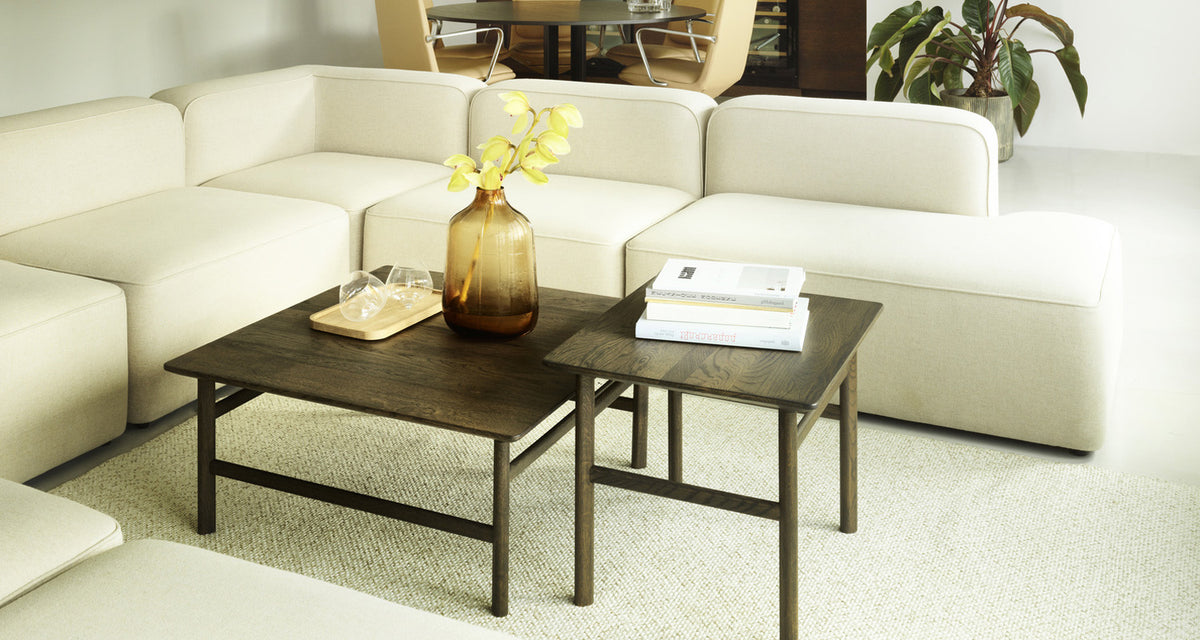 Rope Modular Sofa 110 Narrow Center by Normann Copenhagen, showing rope modular sofa 110 narrow center in live shot.