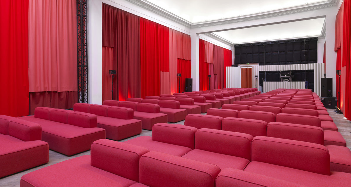 Rope Modular Sofa 320 Wide Right Armrest by Normann Copenhagen, showing rope modular sofa 320 wide right armrest in live shot.