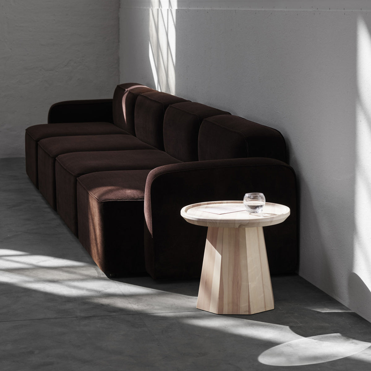Rope Modular Sofa 320 Wide Right Armrest by Normann Copenhagen, showing rope modular sofa 320 wide right armrest in live shot.