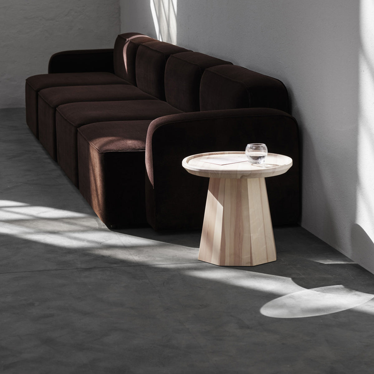 Rope Modular Sofa 300 Wide Left Armrest by Normann Copenhagen, showing rope modular sofa 300 wide left armrest in live shot.