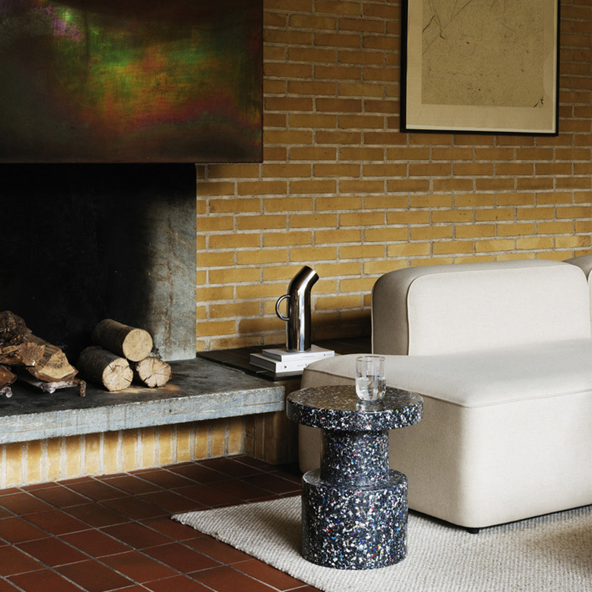 Rope Modular Sofa 330 Wide Open Left side by Normann Copenhagen, showing rope modular sofa 330 wide open left side in live shot.