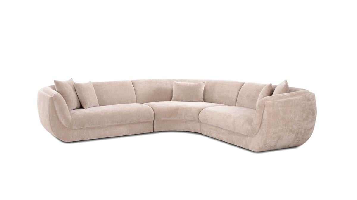 Swerve Sectional 3-Piece Branzino