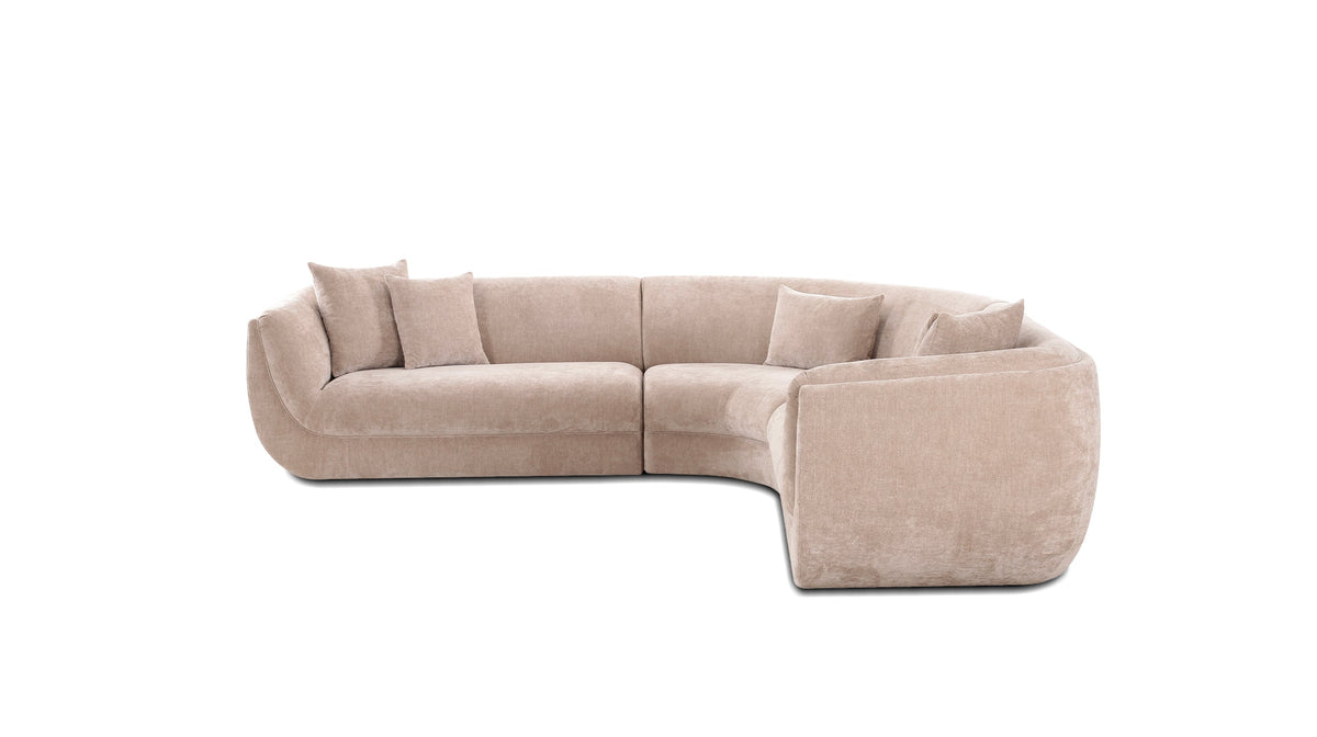 Swerve Sectional 3-Piece Branzino