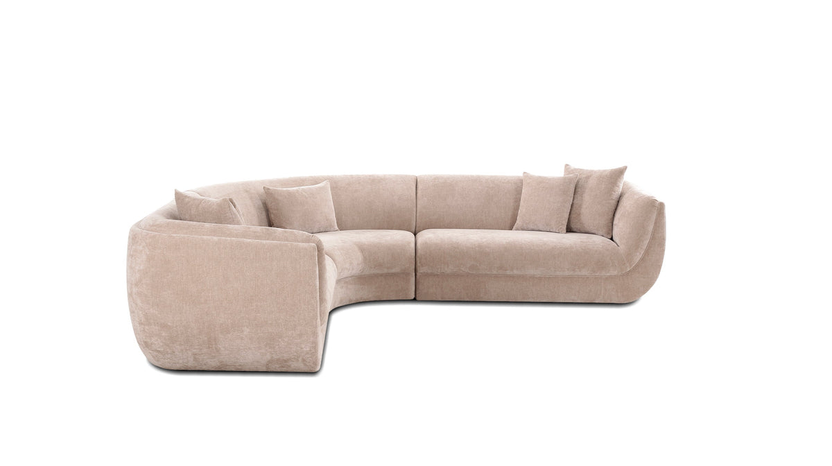 Swerve Sectional 3-Piece Branzino