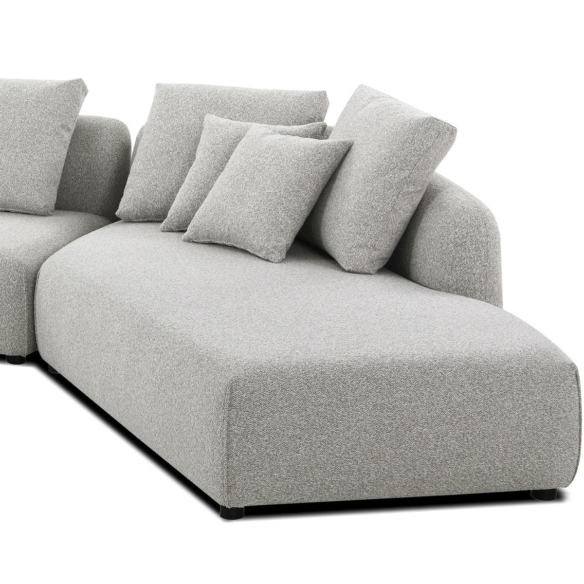 Saba Sectional Sofa by Mobital, showing closeup view of saba sectional sofa.