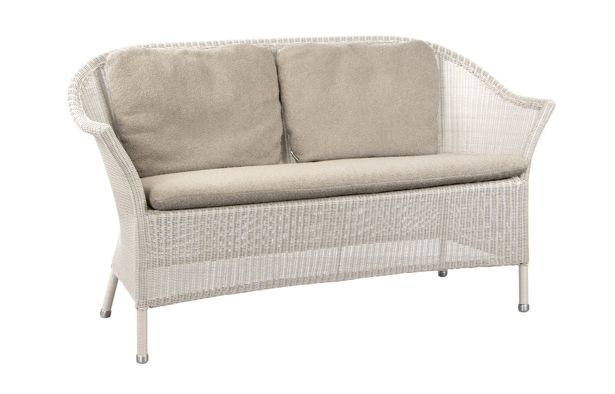 Lansing 2-Seater Sofa by Cane-Line - Sand Fiber Weave, Taupe Free Seat/Back Set.