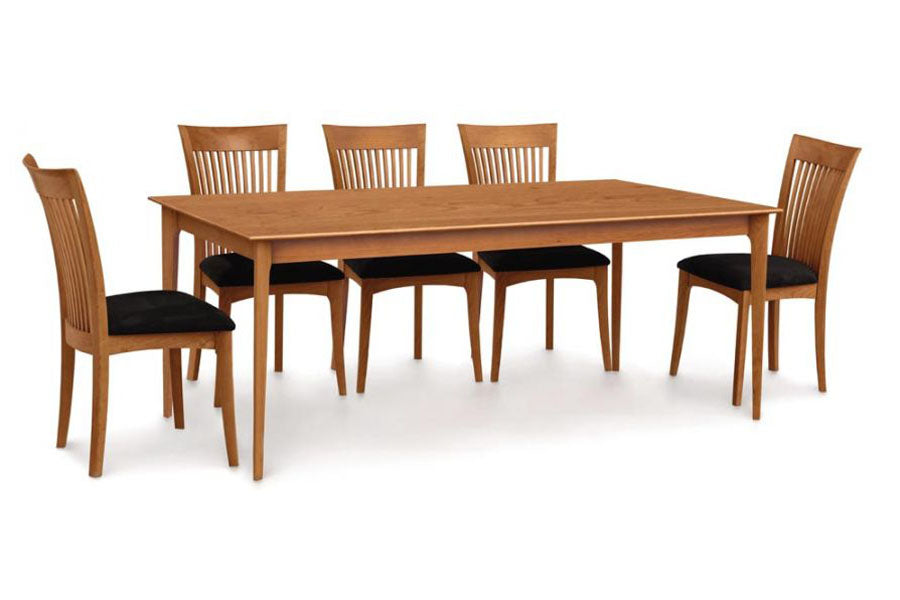 Sarah Fixed Top Table by Copeland Furniture, showing sarah fixed top table with chairs.