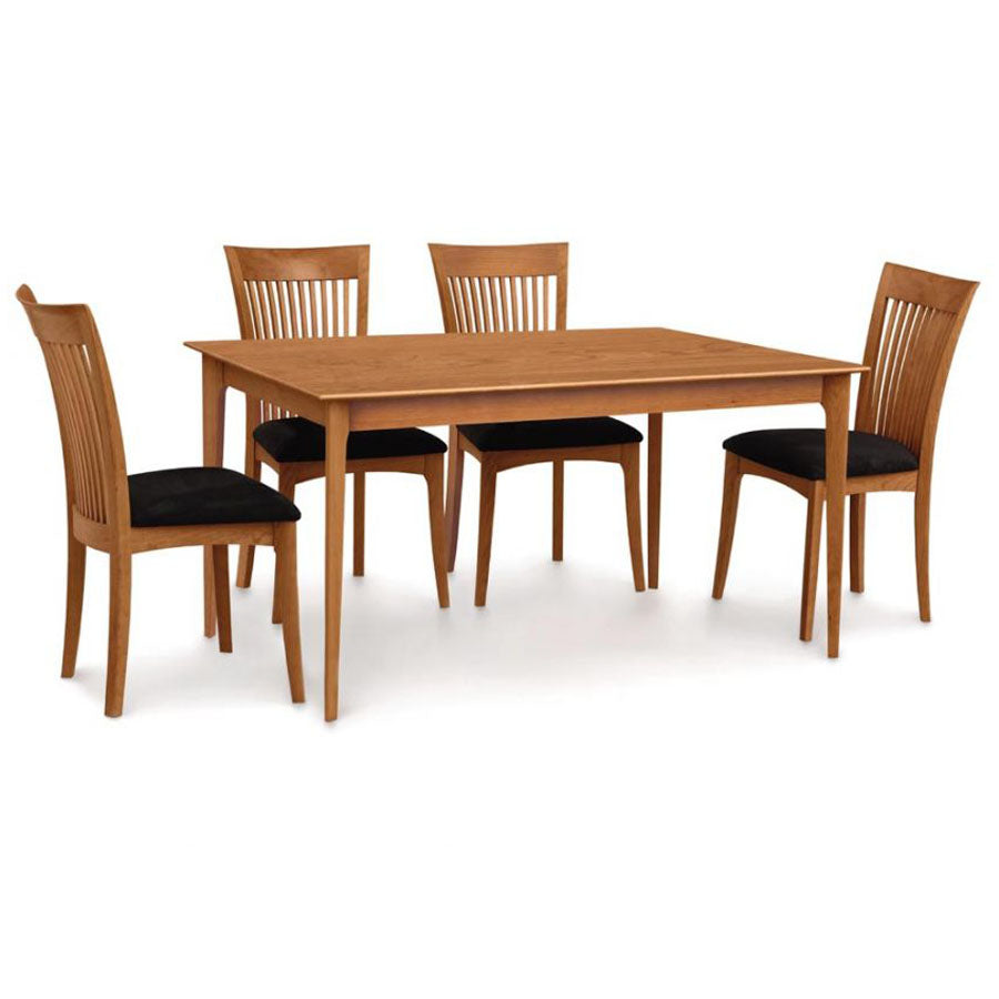 Sarah Fixed Top Table by Copeland Furniture, showing sarah fixed top table with chairs.