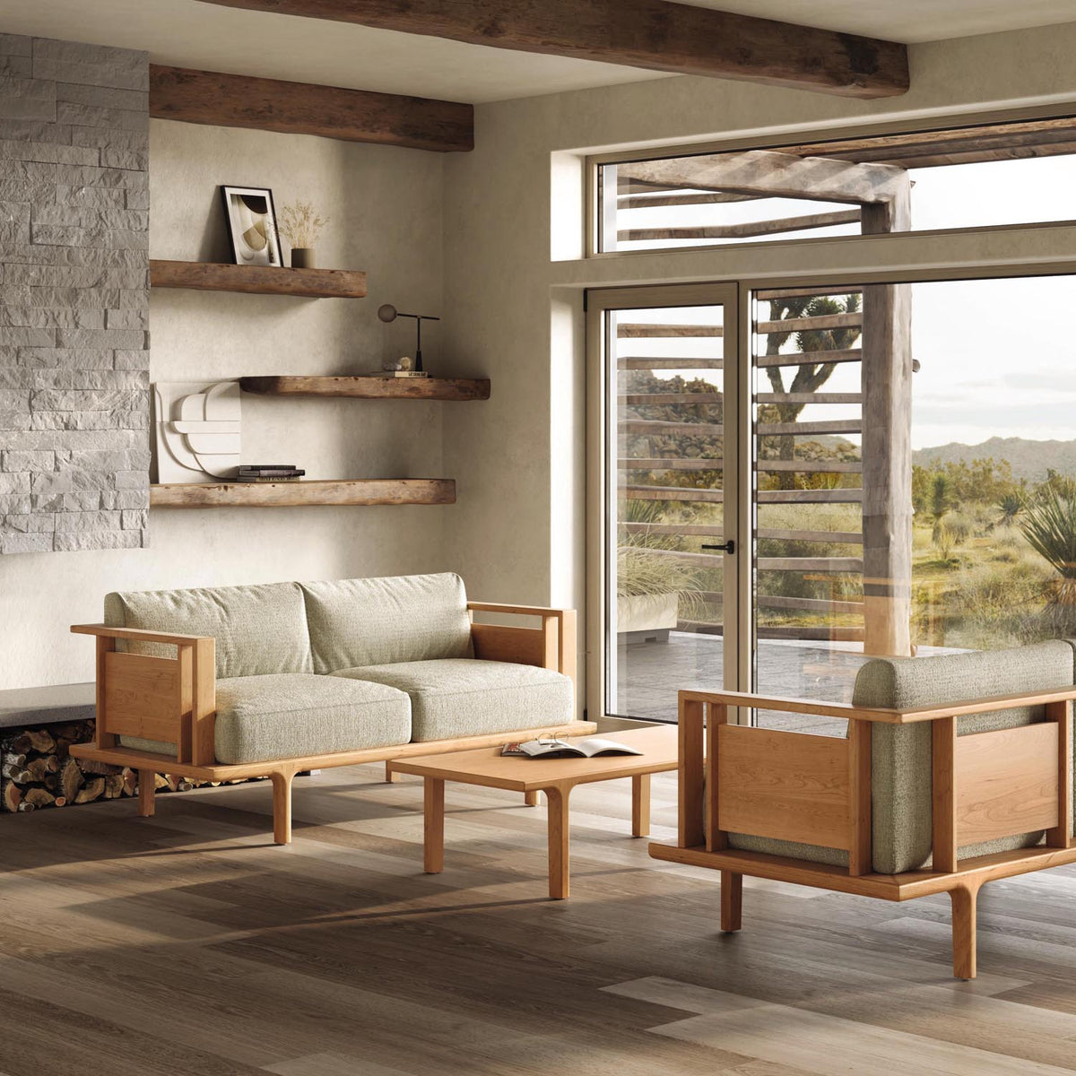 Sierra Seating and Occasionals Loveseat by Copeland Furniture, showing sierra seating and occasionals loveseat in live shot.