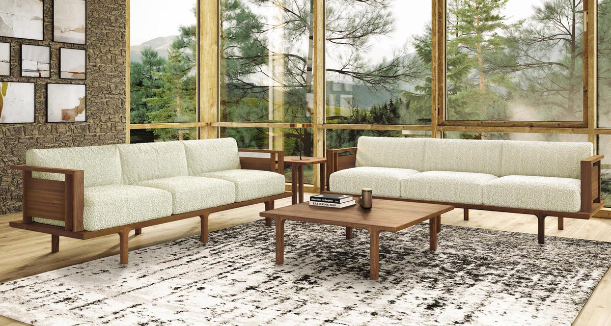 Sierra Seating and Occasionals Sofa by Copeland Furniture, showing sierra seating and occasionals sofa in live shot.