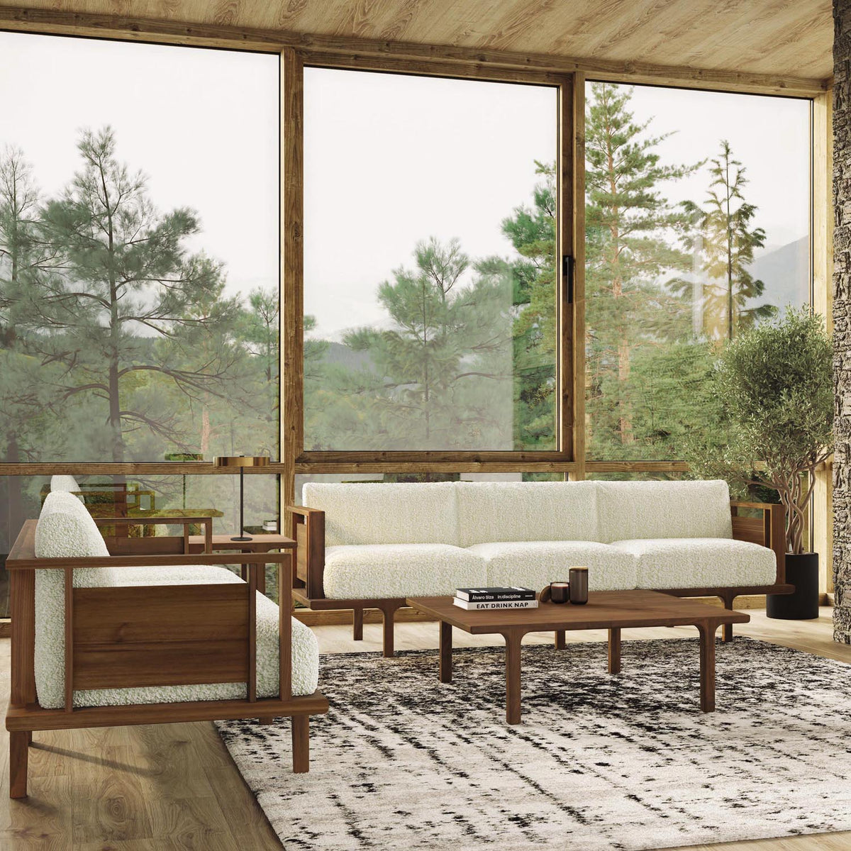 Sierra Seating and Occasionals Sofa by Copeland Furniture, showing sierra seating and occasionals sofa in live shot.