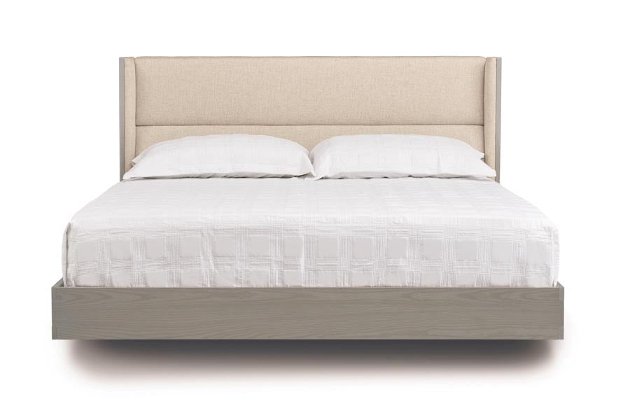 Sloane Floating Bed Upholstered Headboard - Cal King by Copeland Furniture, showing front view of sloane floating bed upholstered headboard - calKing.