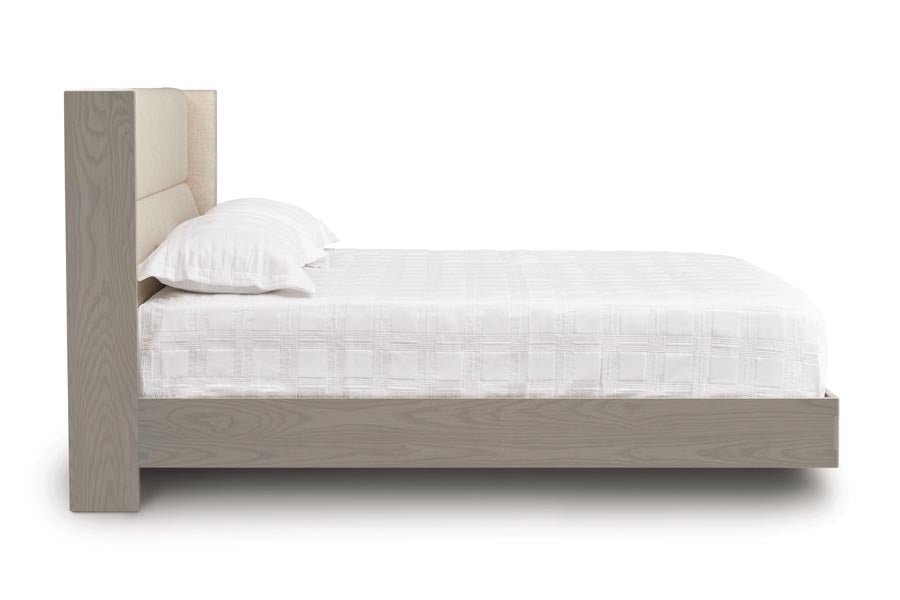 Sloane Floating Bed Upholstered Headboard - King by Copeland Furniture, showing side view of sloane floating bed upholstered headboard - King.
