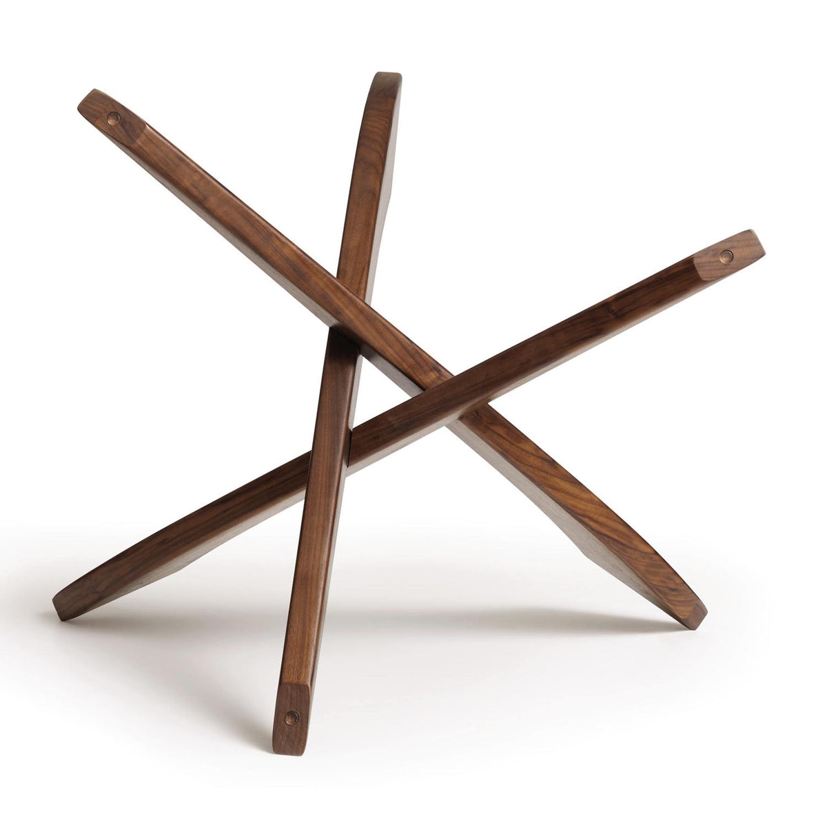 Statements Entwine Round Coffee Table by Copeland Furniture, showing base view of statements entwine round coffee table.