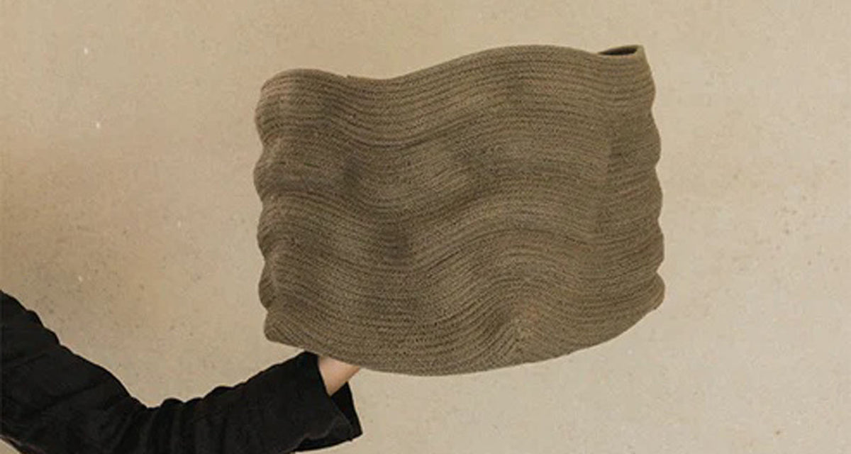 Stonewashed Basket by Lorena Canals, showing stonewashed basket in live shot.