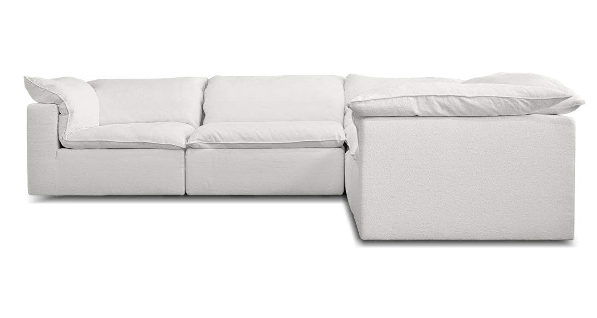 Strato Sectional Sofa by Mobital, showing front view of strato sectional sofa.