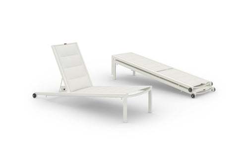 Bondi Chaise Lounge (Padded Sling) by Mamagreen - Ultra Durable Aluminum Cotton.
