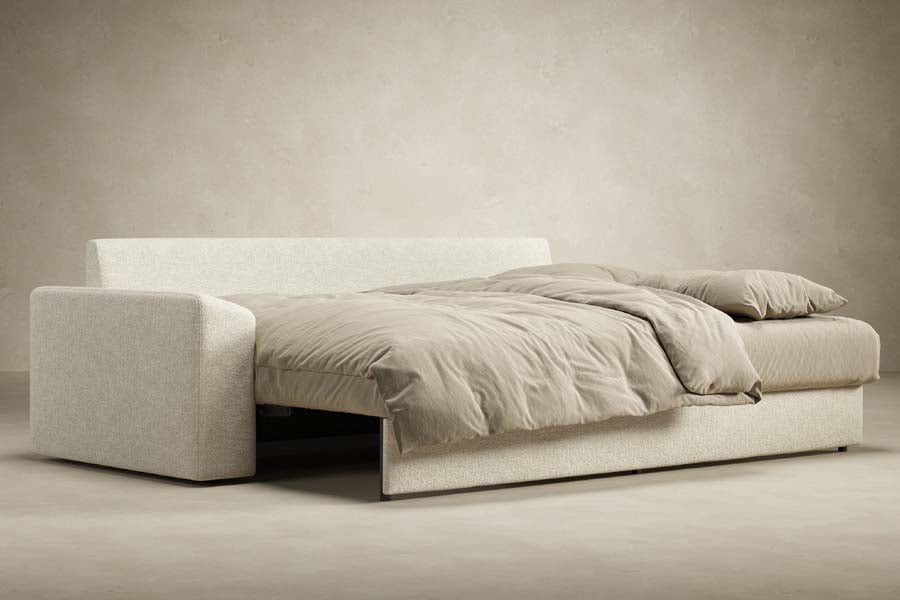 Vilander Sofa Bed With Cushion Arms by Innovation, showing vilander sofa bed with cushion arms in live shot.