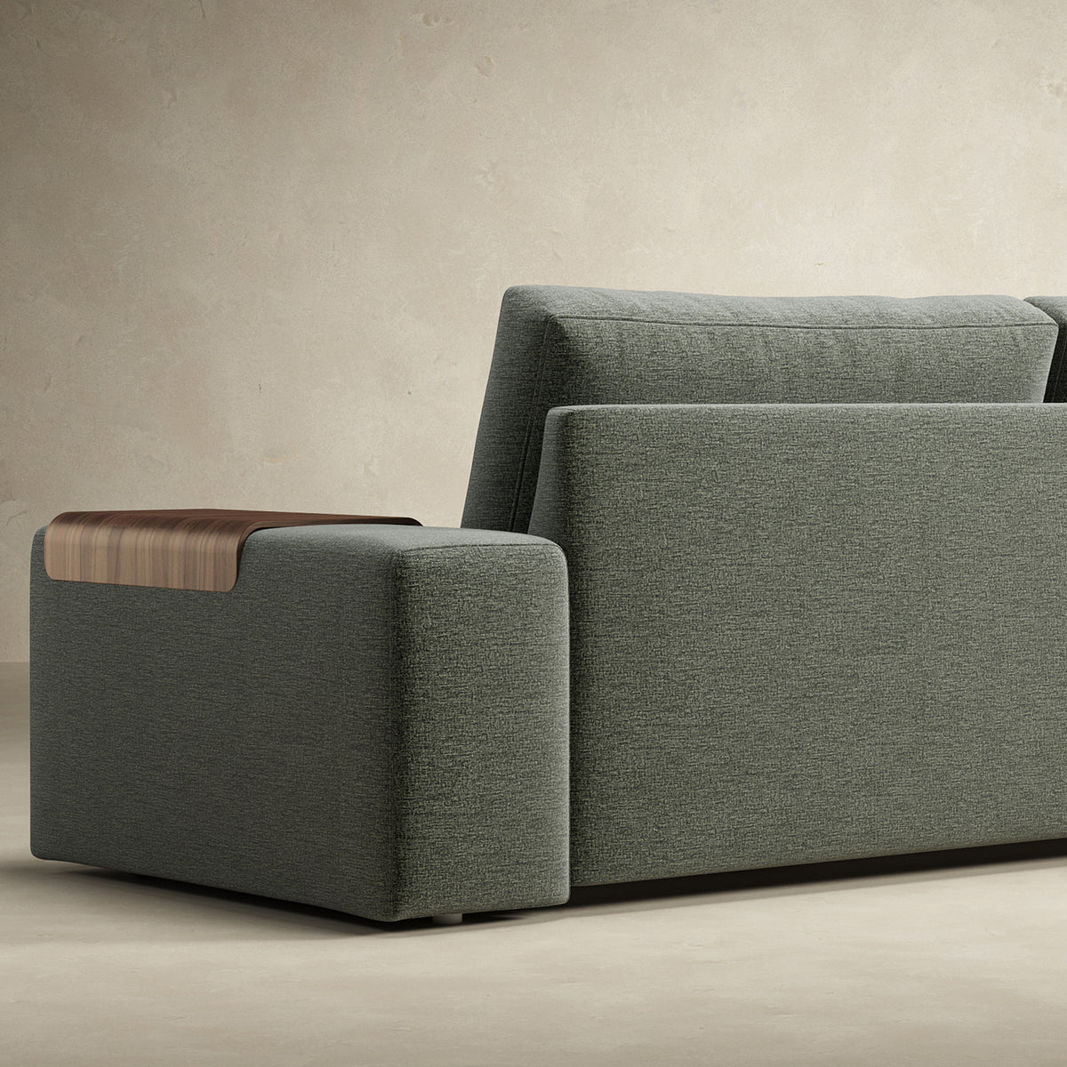 Vilander Sofa Bed With Excess Arms by Innovation, showing closeup view of vilander sofa bed with excess arms.